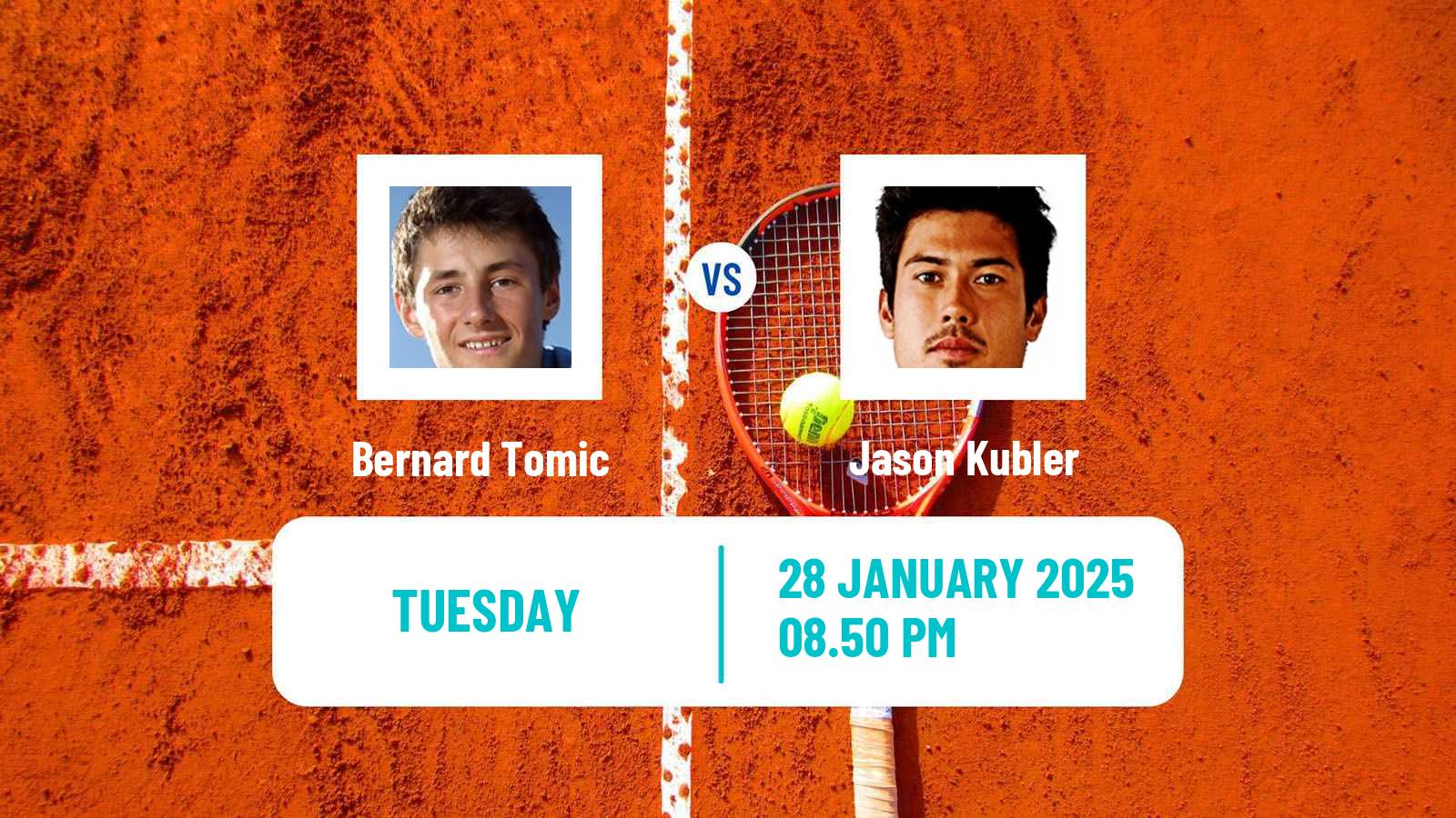 Tennis Brisbane Challenger Men Bernard Tomic - Jason Kubler