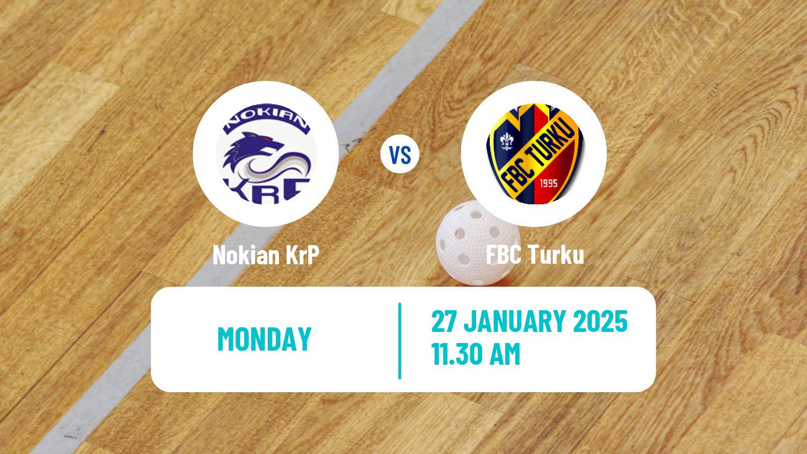 Floorball Finnish F-Liiga Nokian KrP - Turku