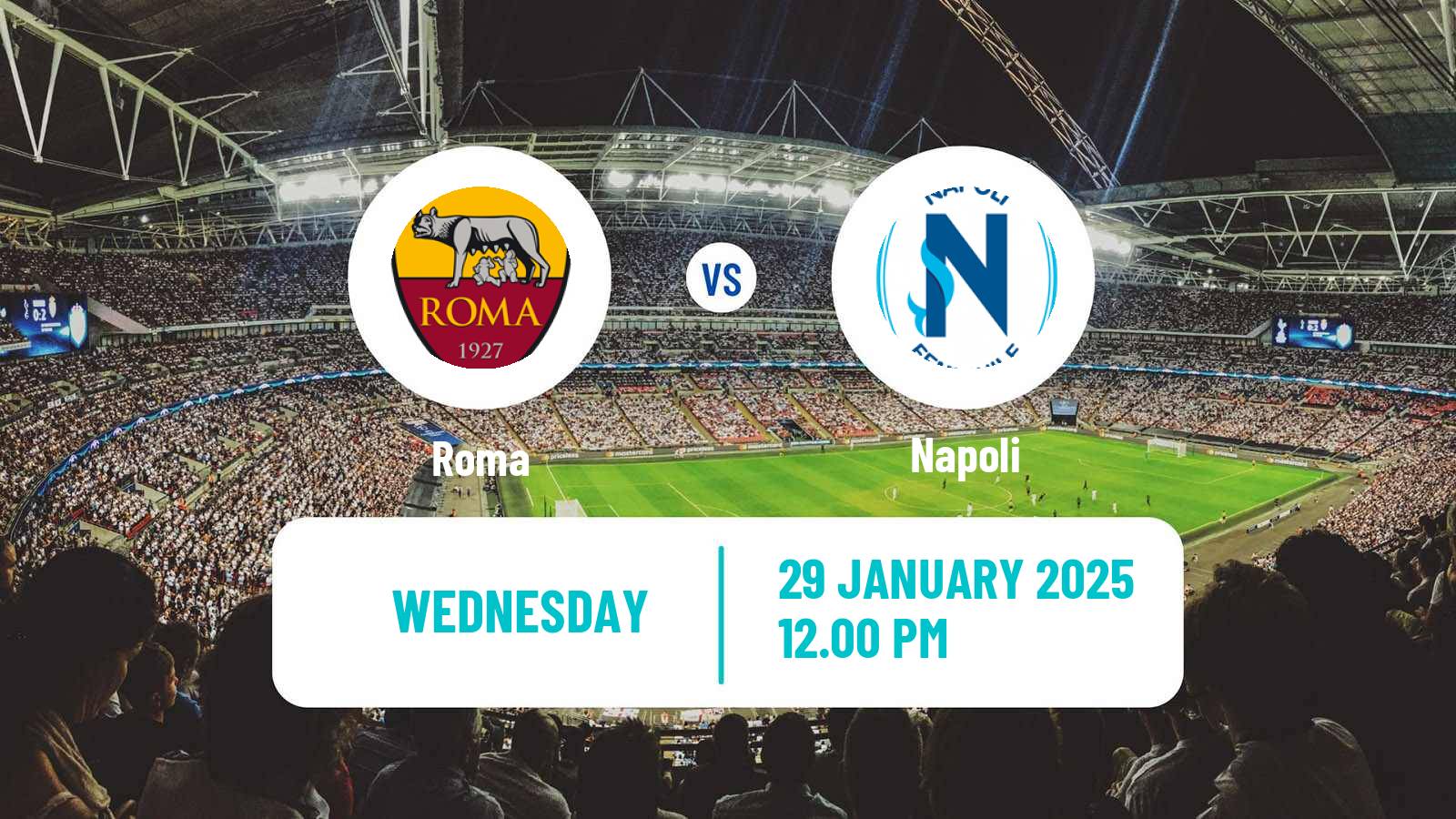 Soccer Coppa Italia Women Roma - Napoli