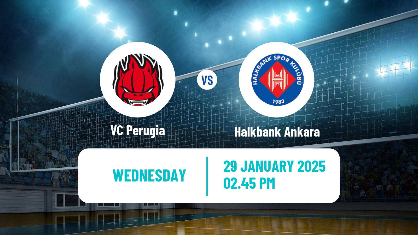 Volleyball CEV Champions League Perugia - Halkbank Ankara