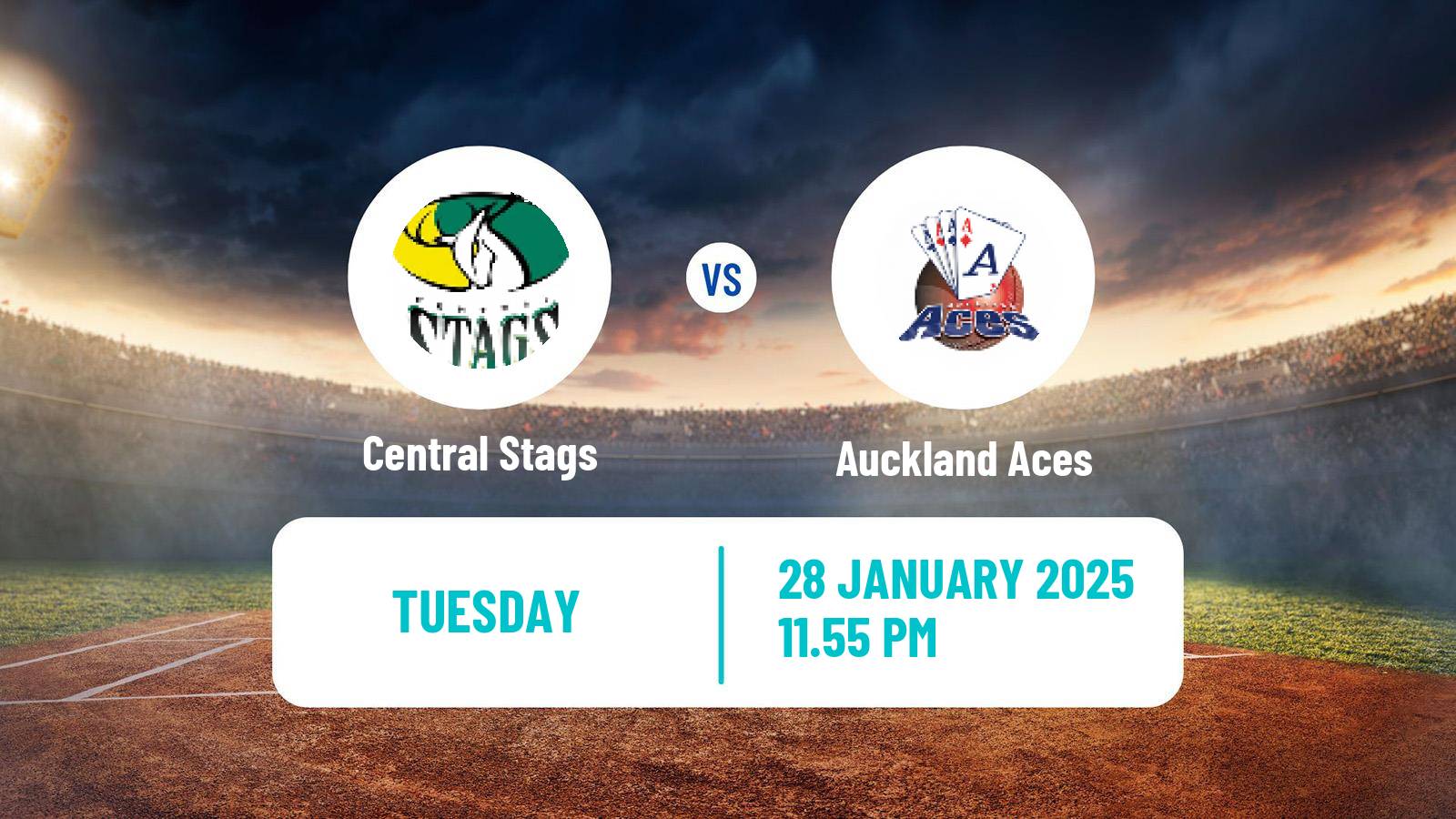 Cricket Super Smash Central Stags - Auckland Aces