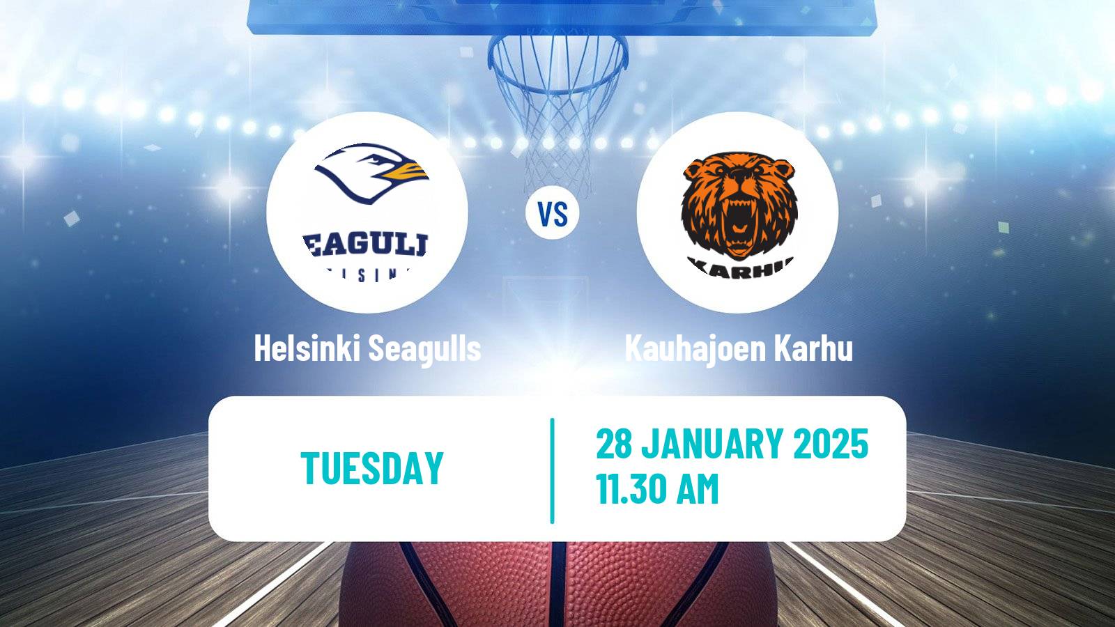 Basketball Finnish Korisliiga Helsinki Seagulls - Kauhajoen Karhu