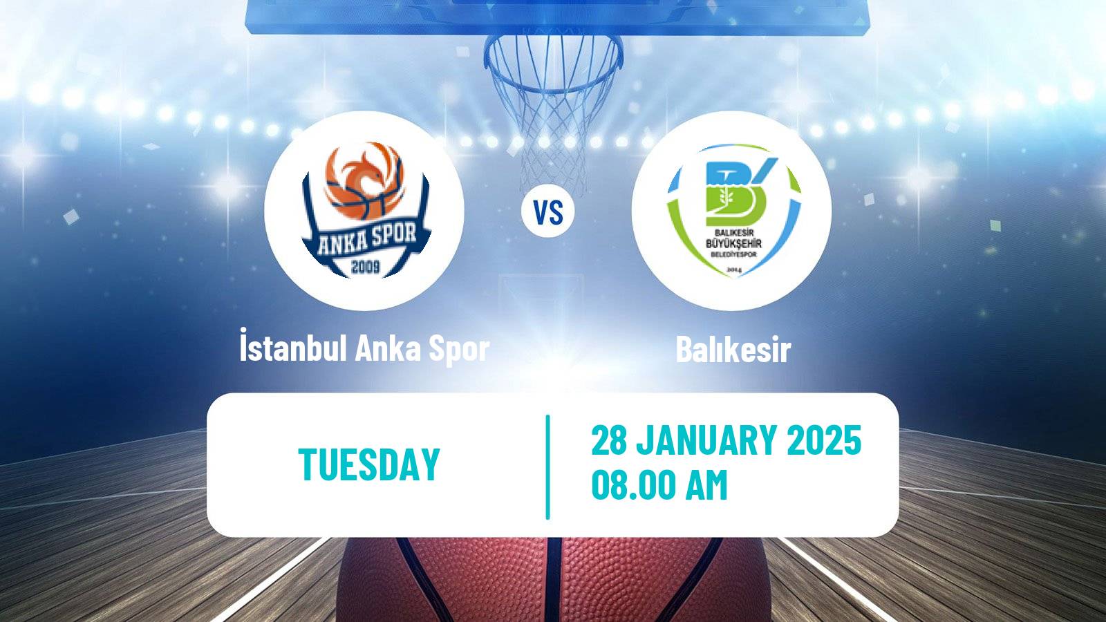 Basketball Turkish TBL İstanbul Anka Spor - Balıkesir