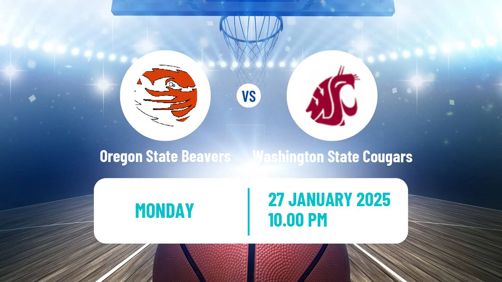 Basketball NCAA College Basketball Women Oregon State Beavers - Washington State Cougars