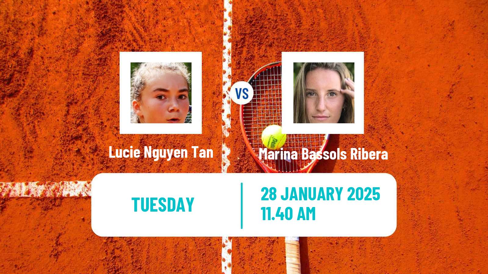 Tennis ITF W75 Andrezieux Boutheon Women Lucie Nguyen Tan - Marina Bassols Ribera