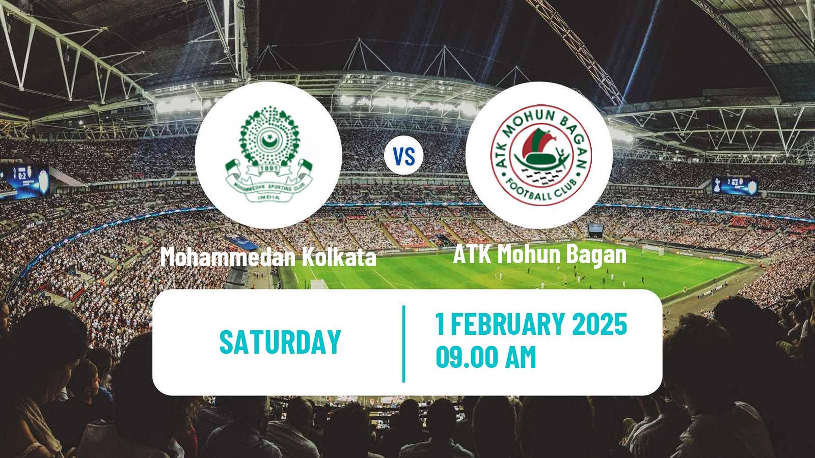 Soccer Indian ISL Mohammedan Kolkata - ATK Mohun Bagan