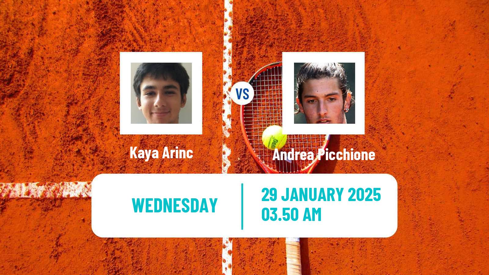 Tennis ITF M25 Antalya Men Kaya Arinc - Andrea Picchione