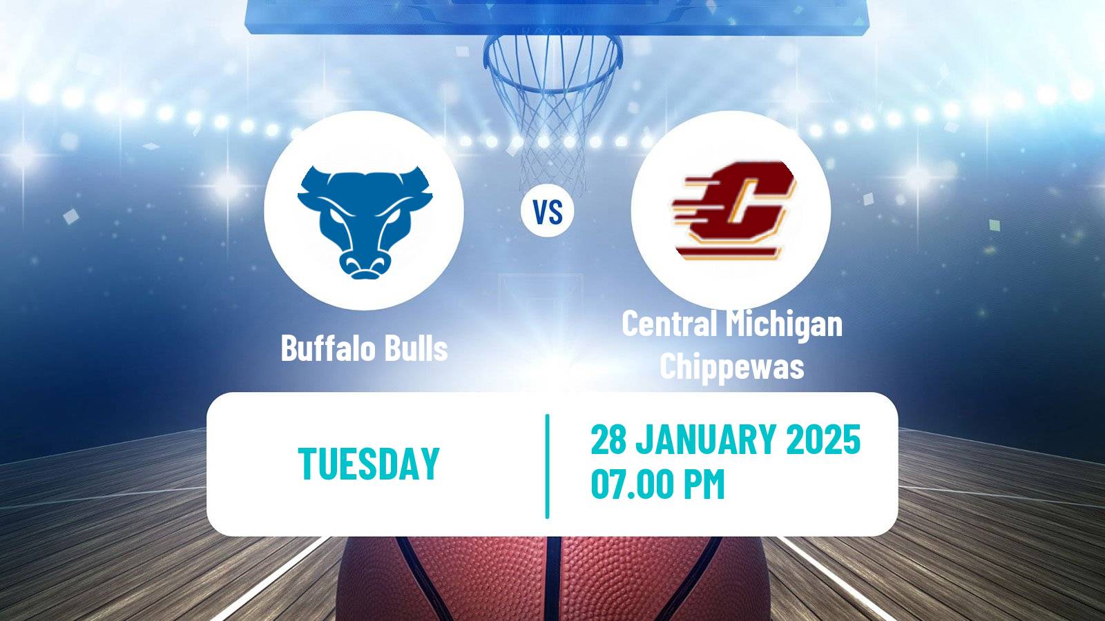 Basketball NCAA College Basketball Buffalo Bulls - Central Michigan Chippewas