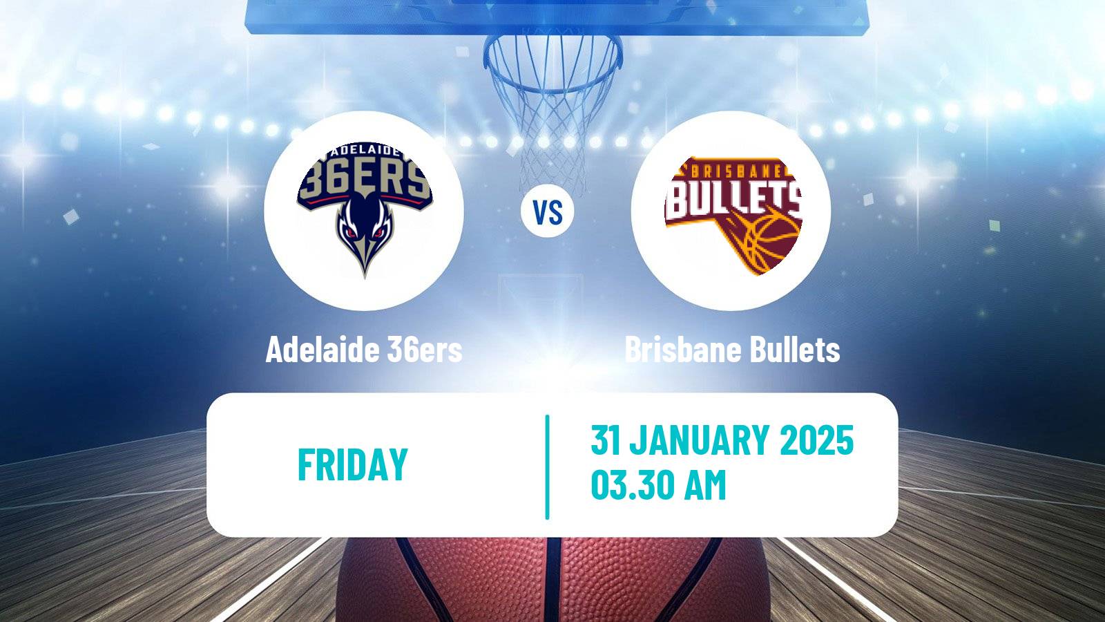 Basketball Australian NBL Adelaide 36ers - Brisbane Bullets