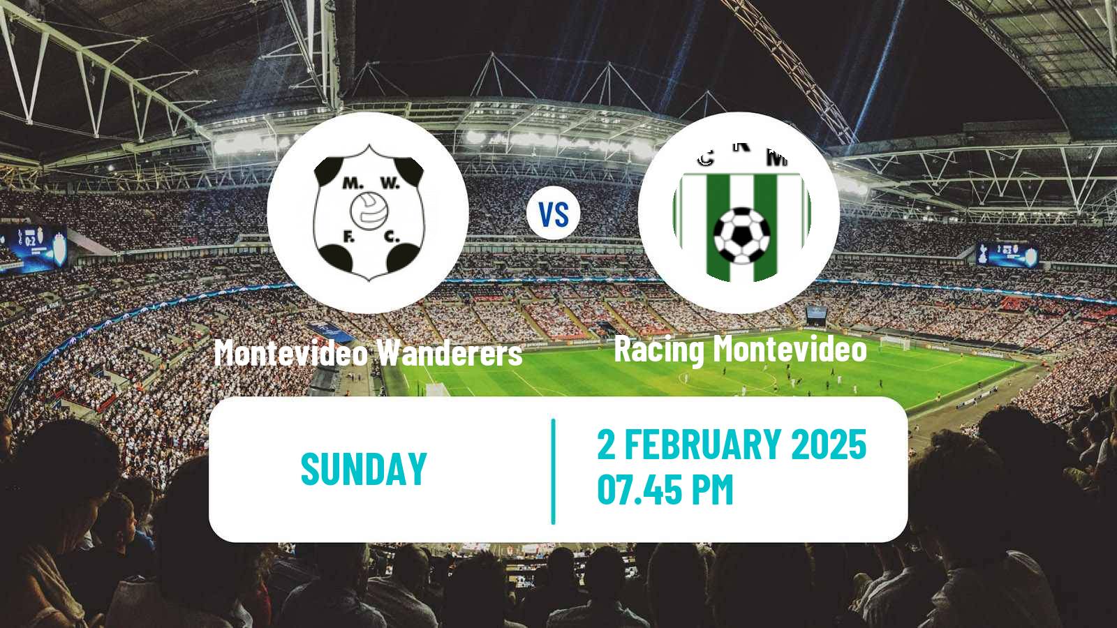 Soccer Uruguayan Primera Division Montevideo Wanderers - Racing Montevideo