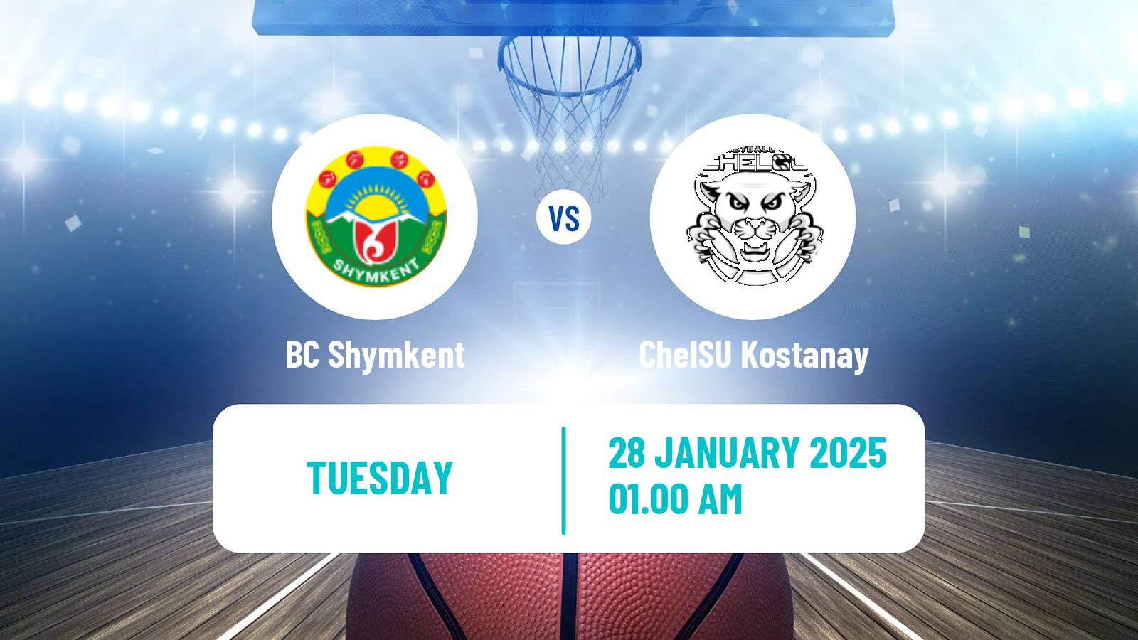 Basketball Kazakh Higher League Basketball Shymkent - ChelSU Kostanay