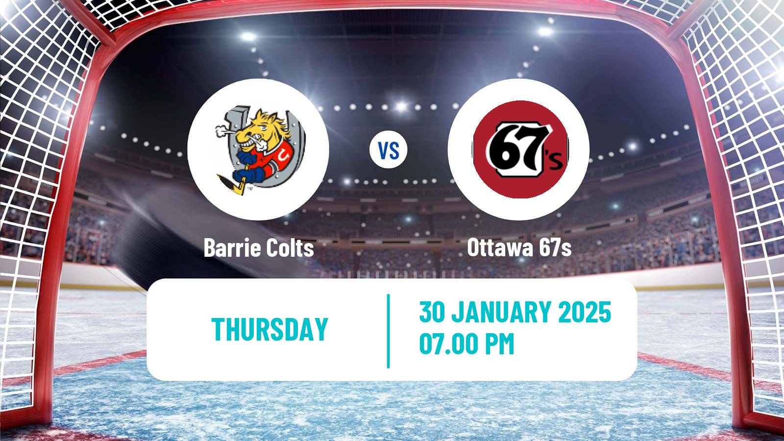 Hockey OHL Barrie Colts - Ottawa 67s