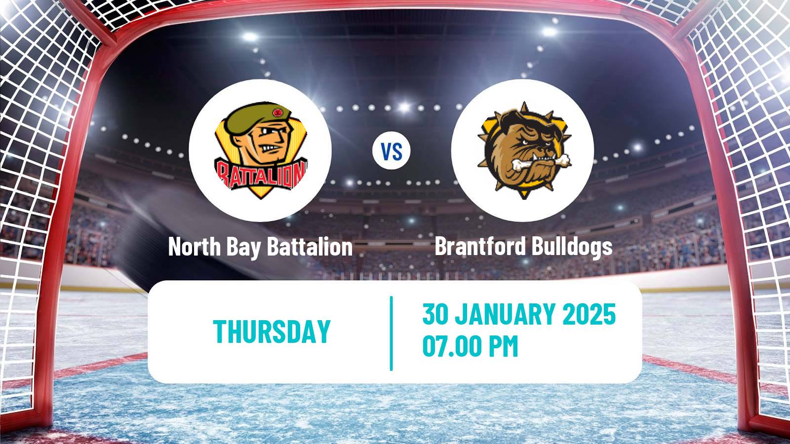 Hockey OHL North Bay Battalion - Brantford Bulldogs