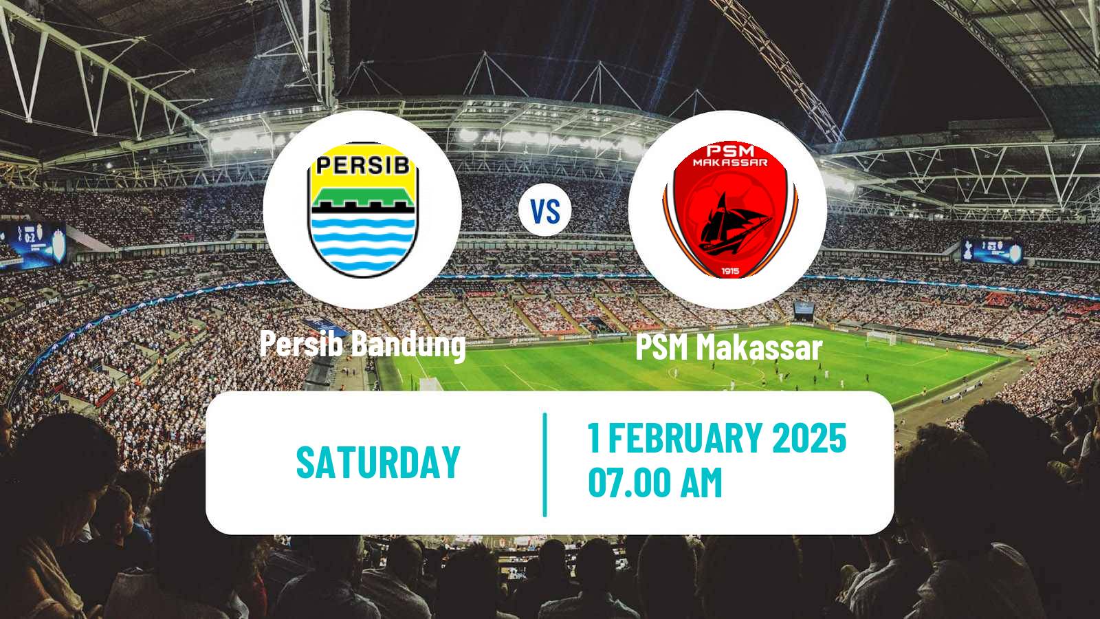 Soccer Indonesian Liga 1 Persib Bandung - PSM Makassar