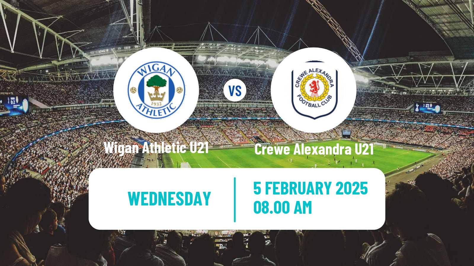 Soccer English Professional Development League Wigan Athletic U21 - Crewe Alexandra U21