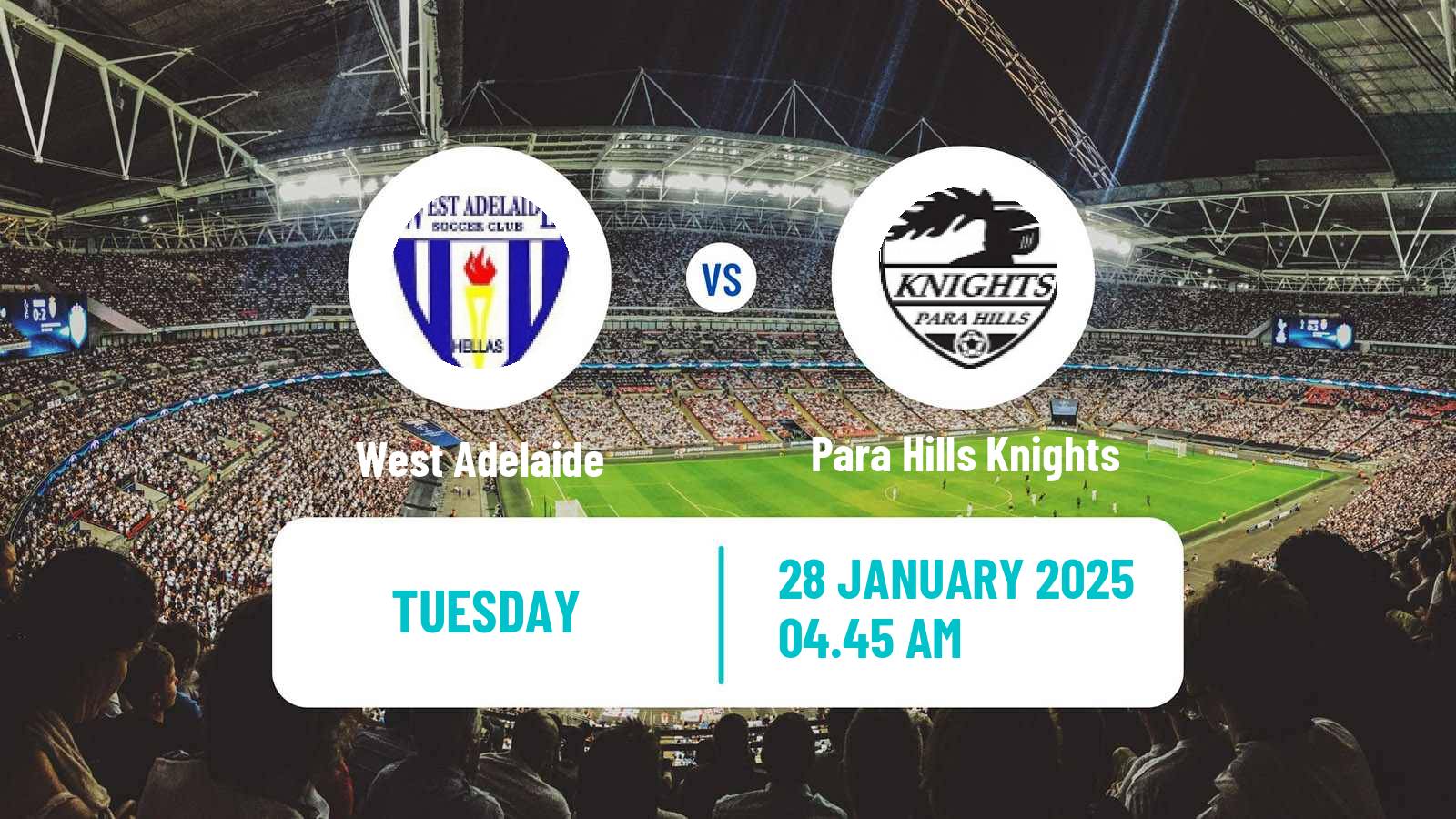 Soccer Club Friendly West Adelaide - Para Hills Knights