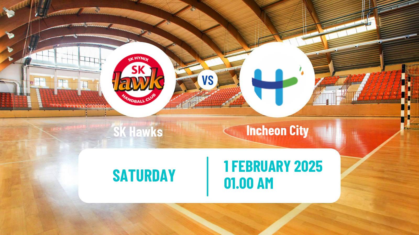 Handball South Korean 1st League Handball SK Hawks - Incheon City