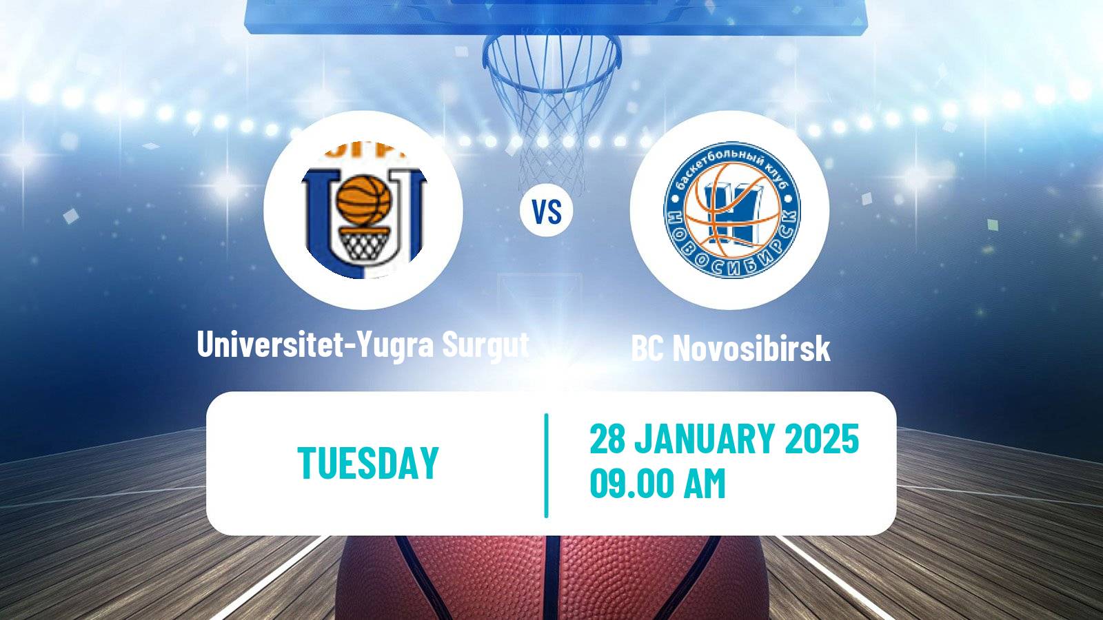 Basketball Russian Super League Basketball Universitet-Yugra Surgut - BC Novosibirsk