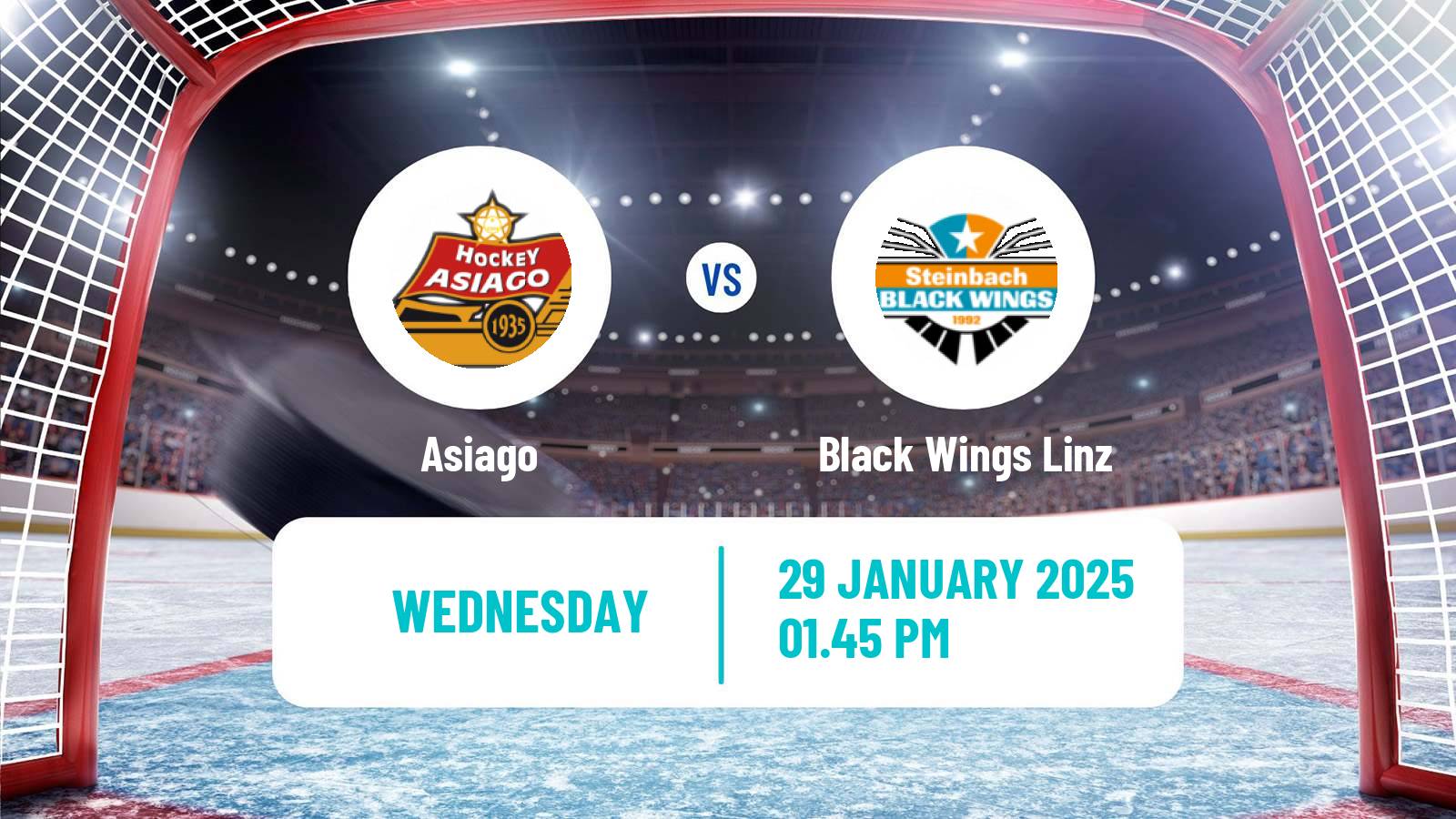 Hockey Austrian Ice Hockey League Asiago - Black Wings Linz