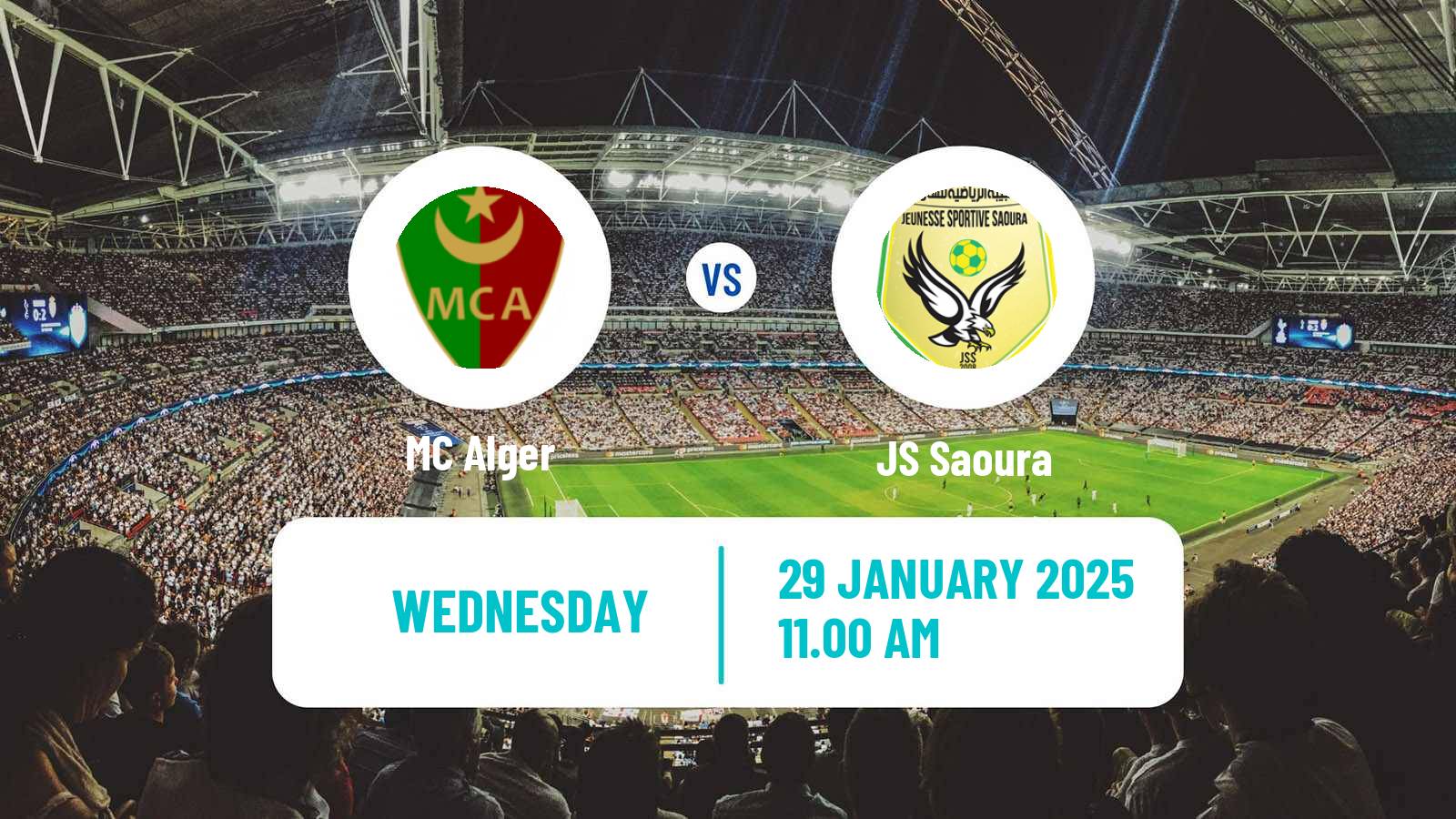 Soccer Algerian Ligue 1 MC Alger - Saoura