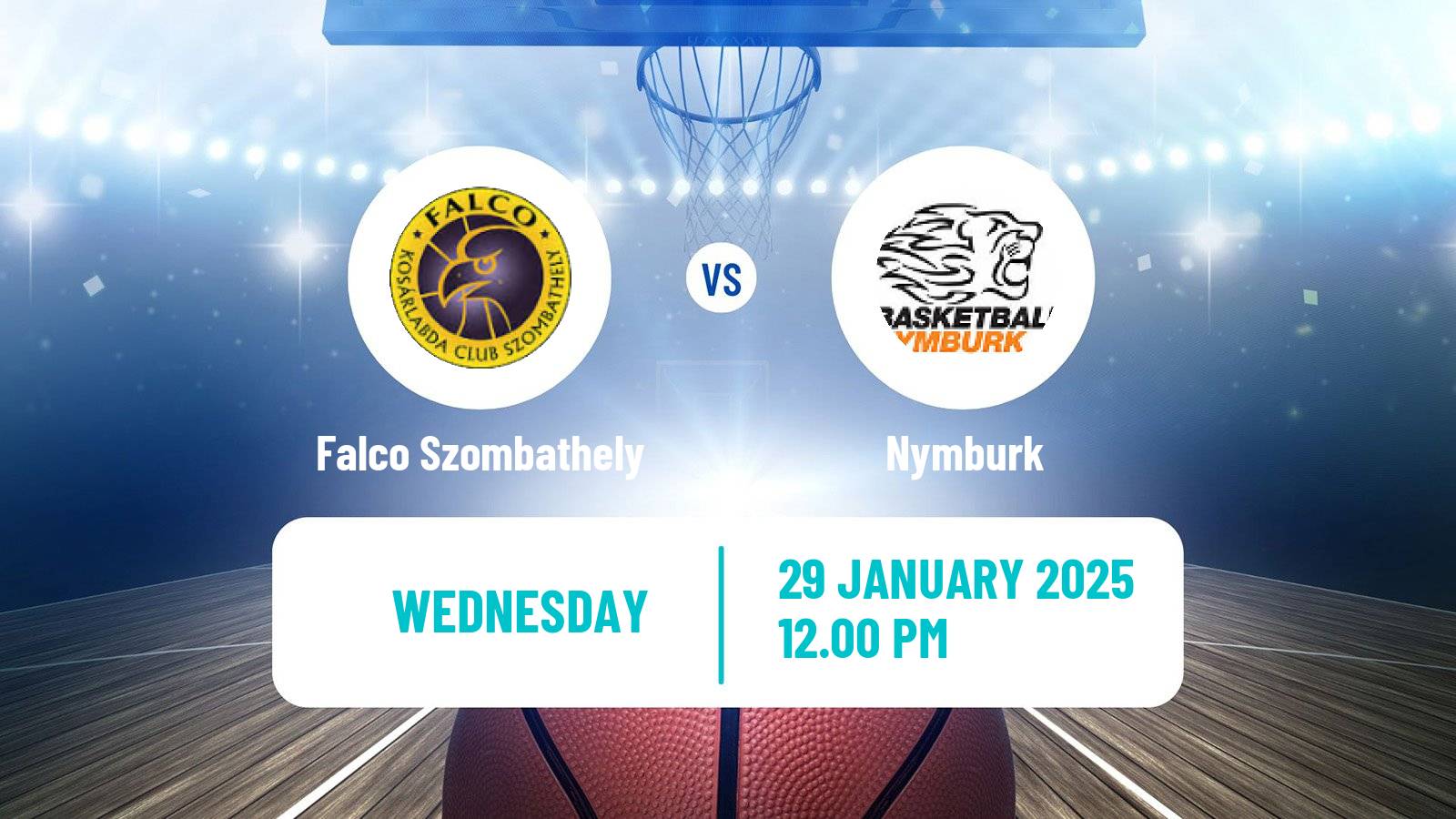 Basketball Champions League Basketball Falco Szombathely - Nymburk