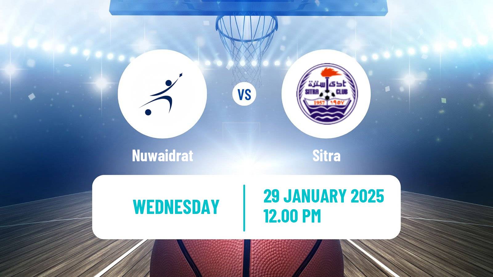 Basketball Bahraini Premier League Basketball Nuwaidrat - Sitra