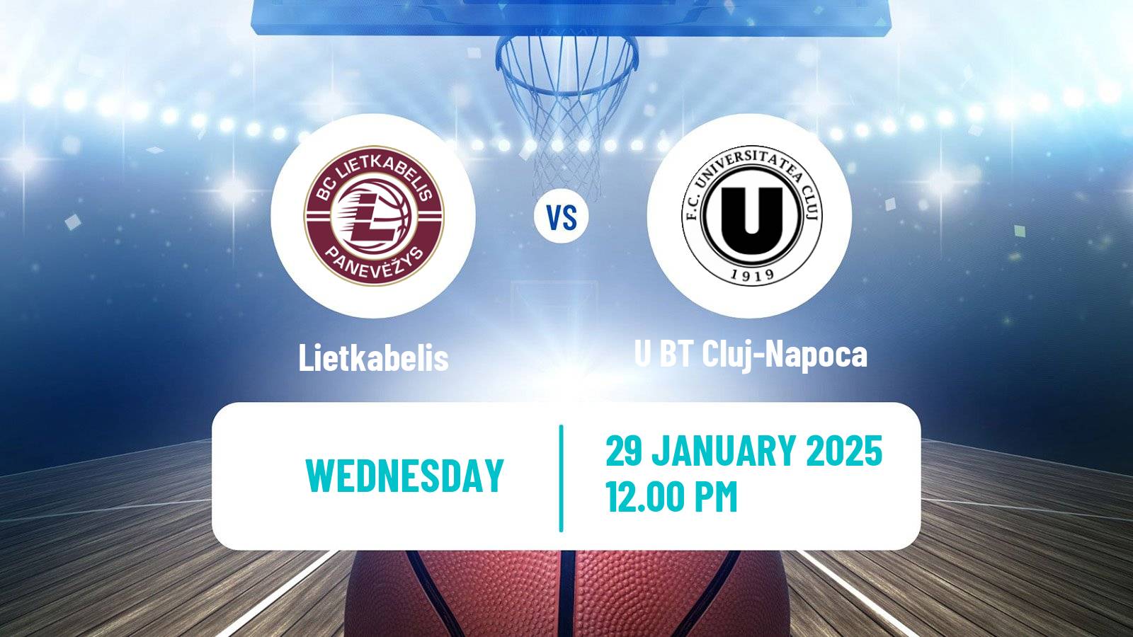 Basketball Eurocup Lietkabelis - U BT Cluj-Napoca