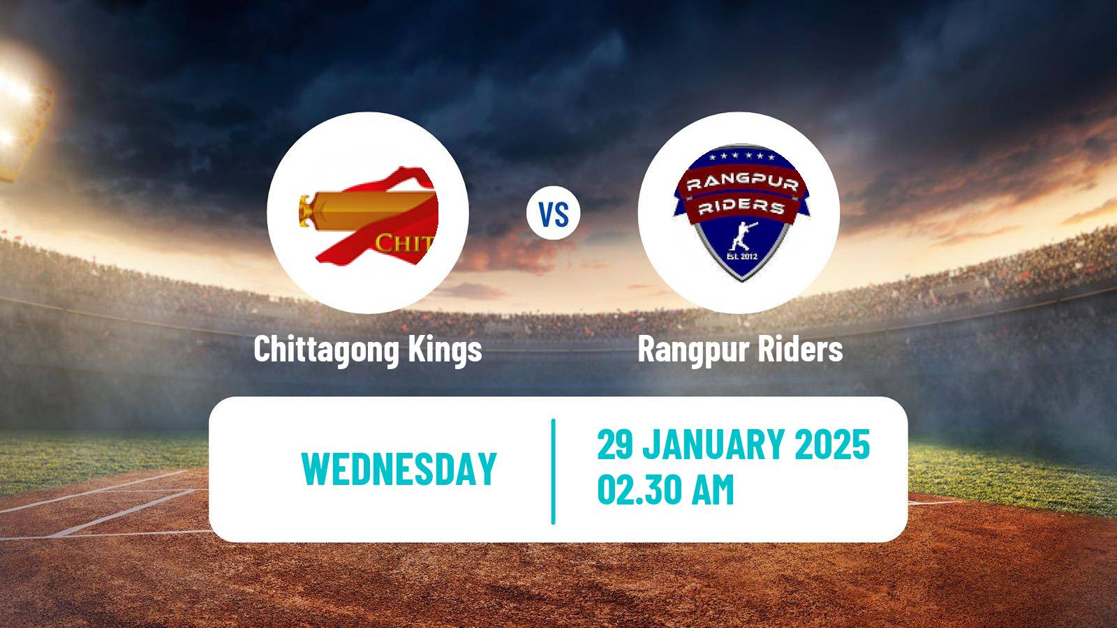 Cricket Bangladesh Premier League Cricket Chittagong Kings - Rangpur Riders