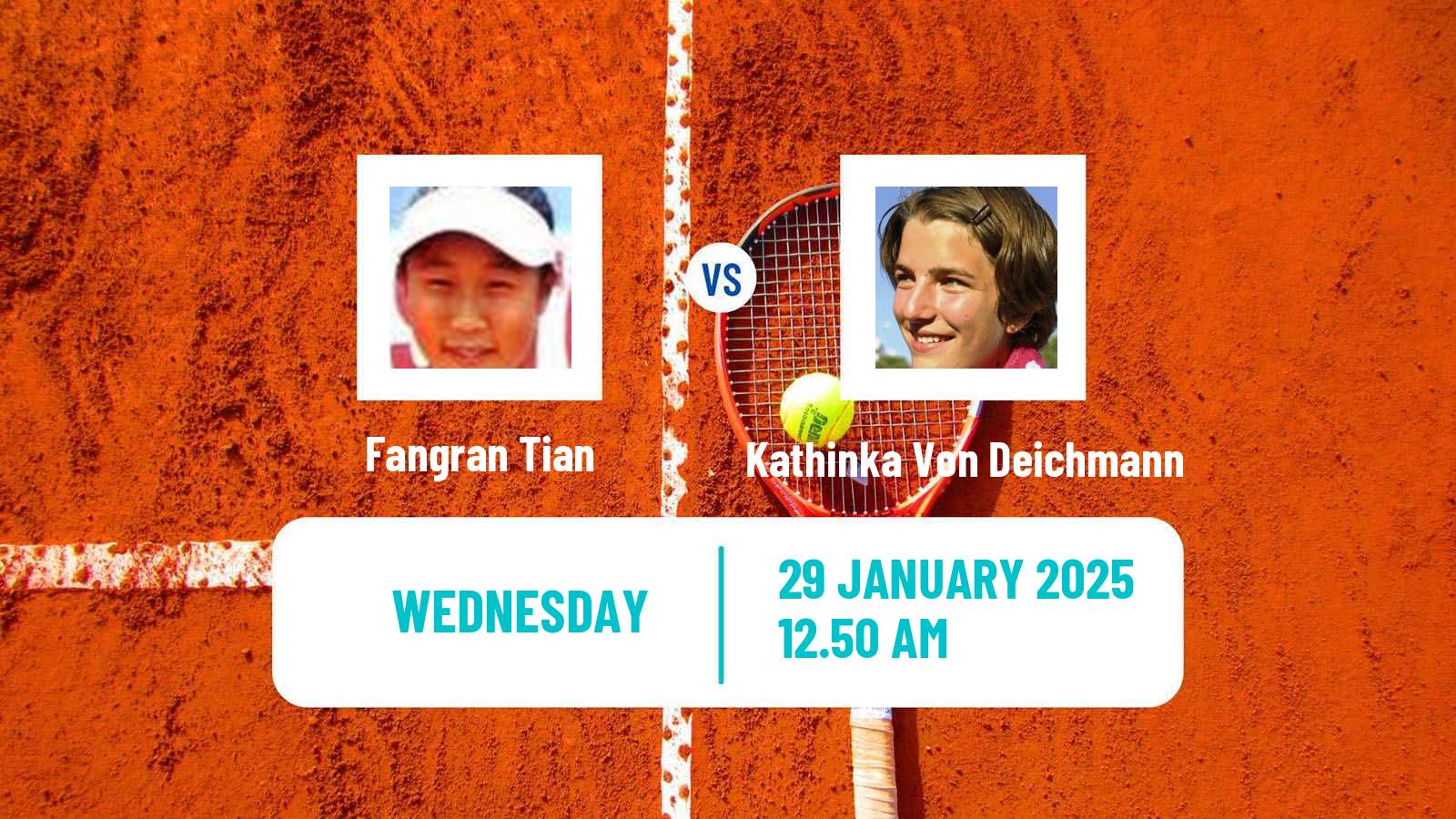 Tennis ITF W75 Pune Women Fangran Tian - Kathinka Von Deichmann