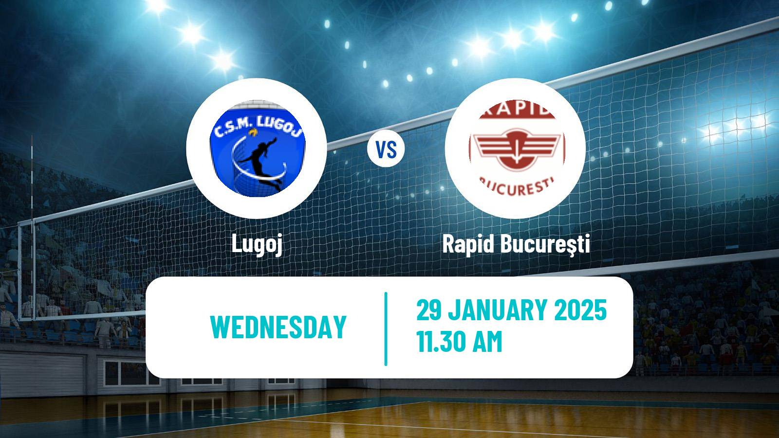 Volleyball Romanian Divizia A1 Volleyball Women Lugoj - Rapid Bucureşti