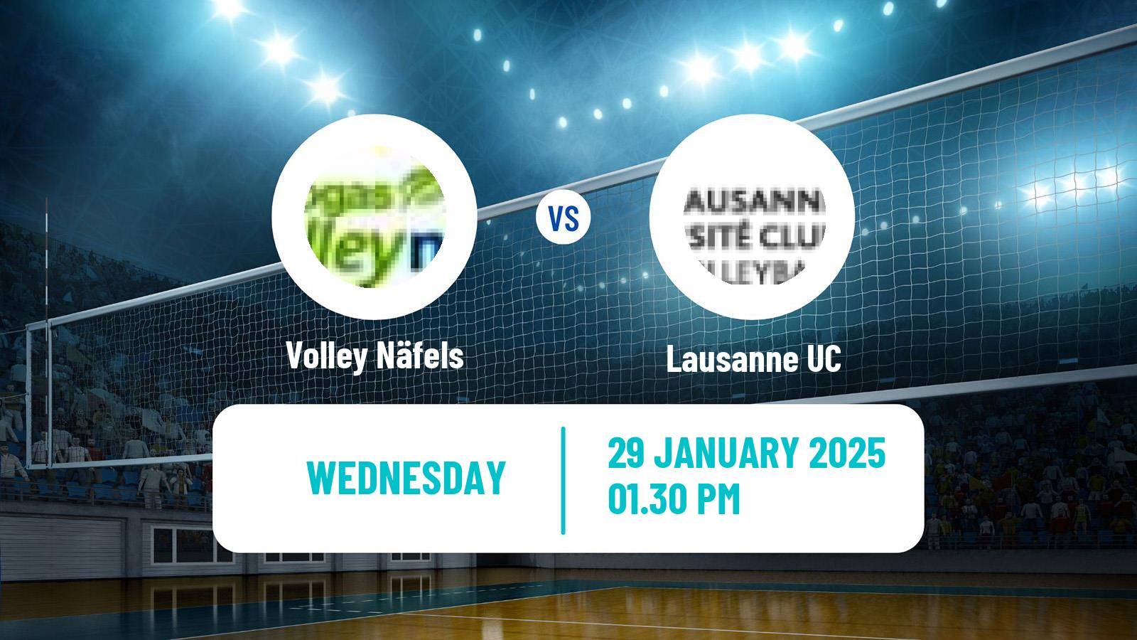 Volleyball Swiss NLA Volleyball Volley Näfels - Lausanne UC