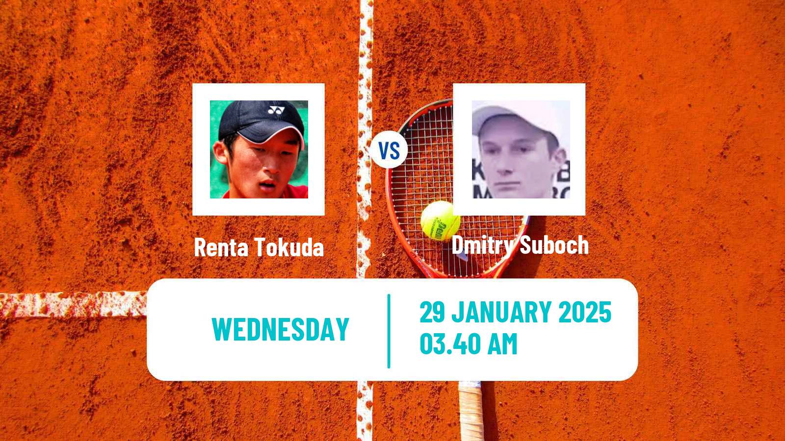 Tennis ITF M15 Zahra Men Renta Tokuda - Dmitry Suboch