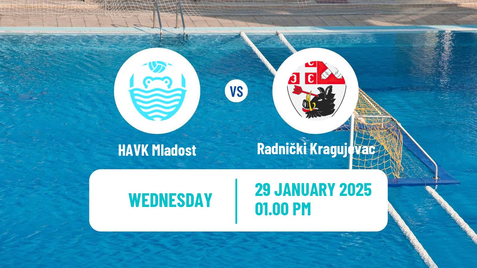 Water polo Serbian Super Liga Water Polo HAVK Mladost - Radnički Kragujevac