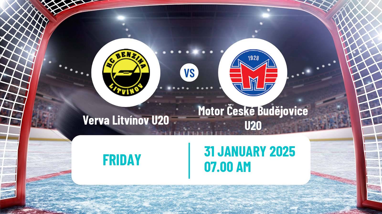 Hockey Czech ELJ Verva Litvínov U20 - Motor České Budějovice U20