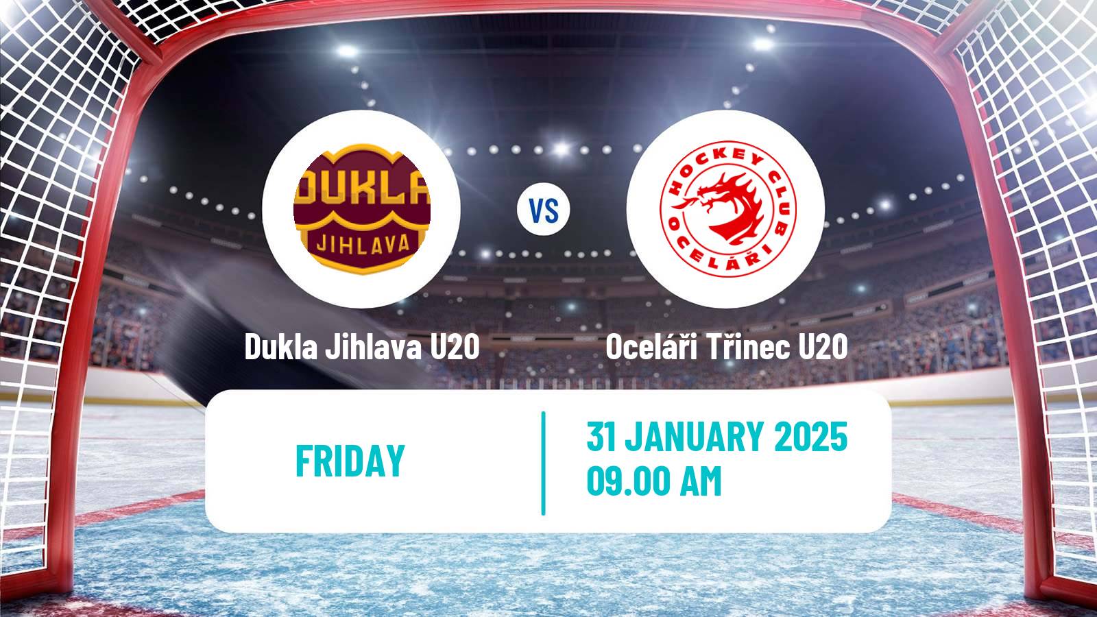 Hockey Czech ELJ Dukla Jihlava U20 - Oceláři Třinec U20