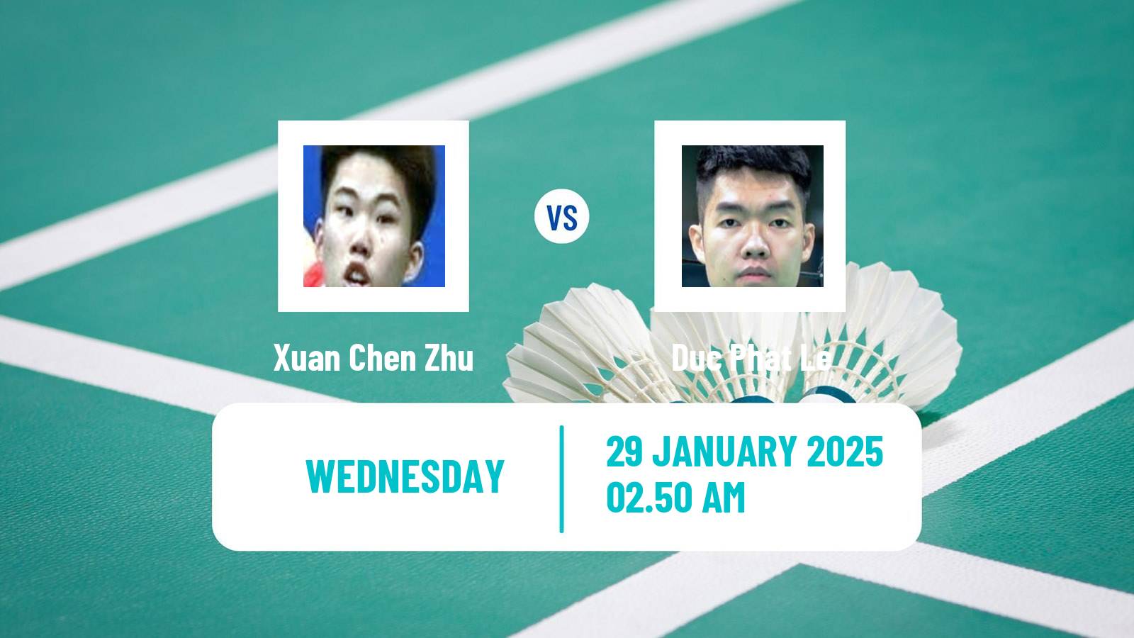 Badminton BWF World Tour Thailand Masters Men Xuan Chen Zhu - Duc Phat Le