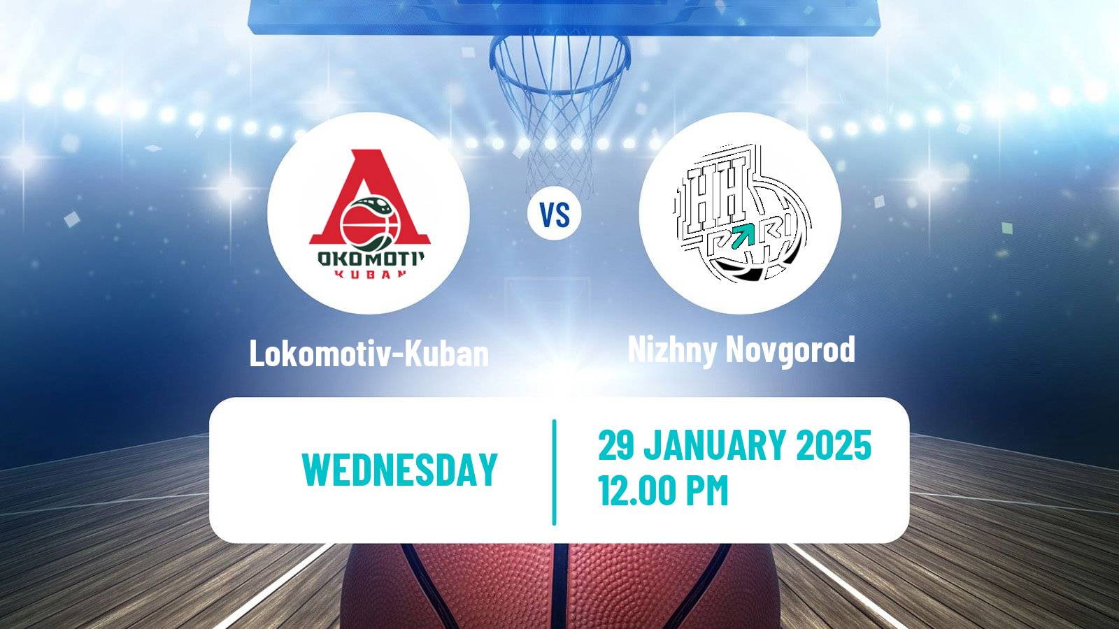 Basketball VTB United League Lokomotiv-Kuban - Nizhny Novgorod