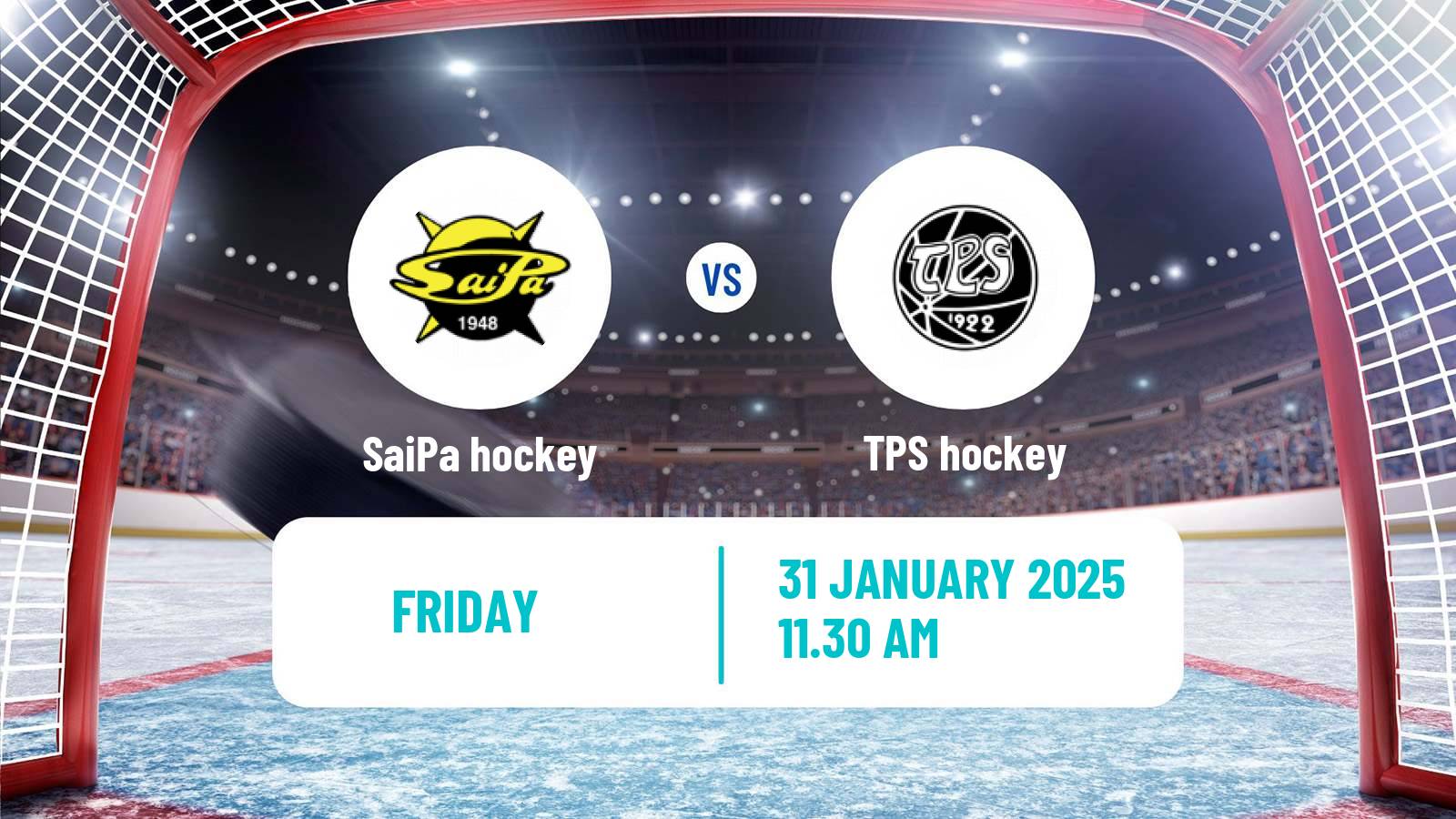 Hockey Finnish SM-liiga SaiPa - TPS