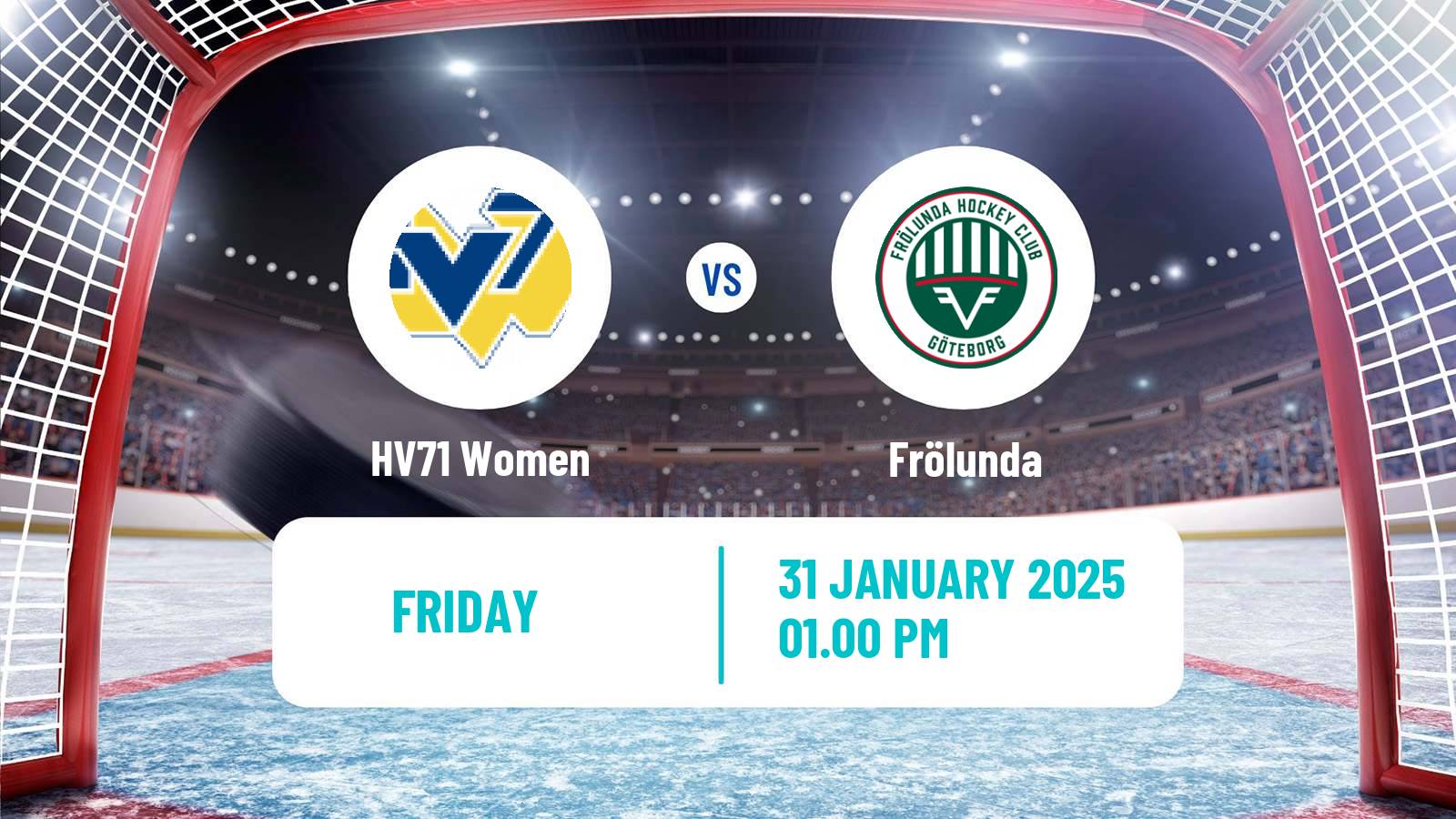 Hockey Swedish SDHL Women HV71 - Frölunda