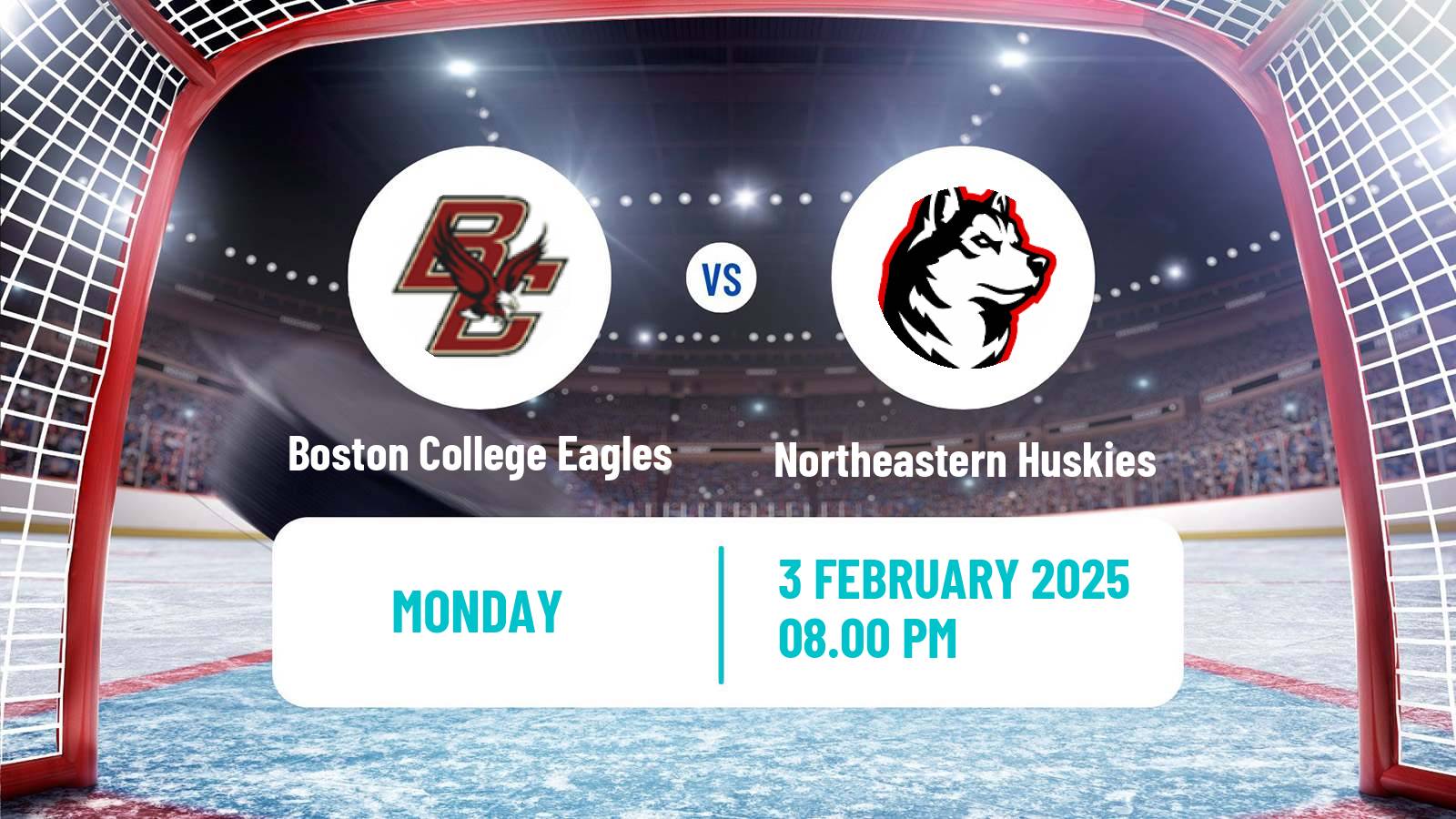 Hockey NCAA Hockey Boston College Eagles - Northeastern Huskies