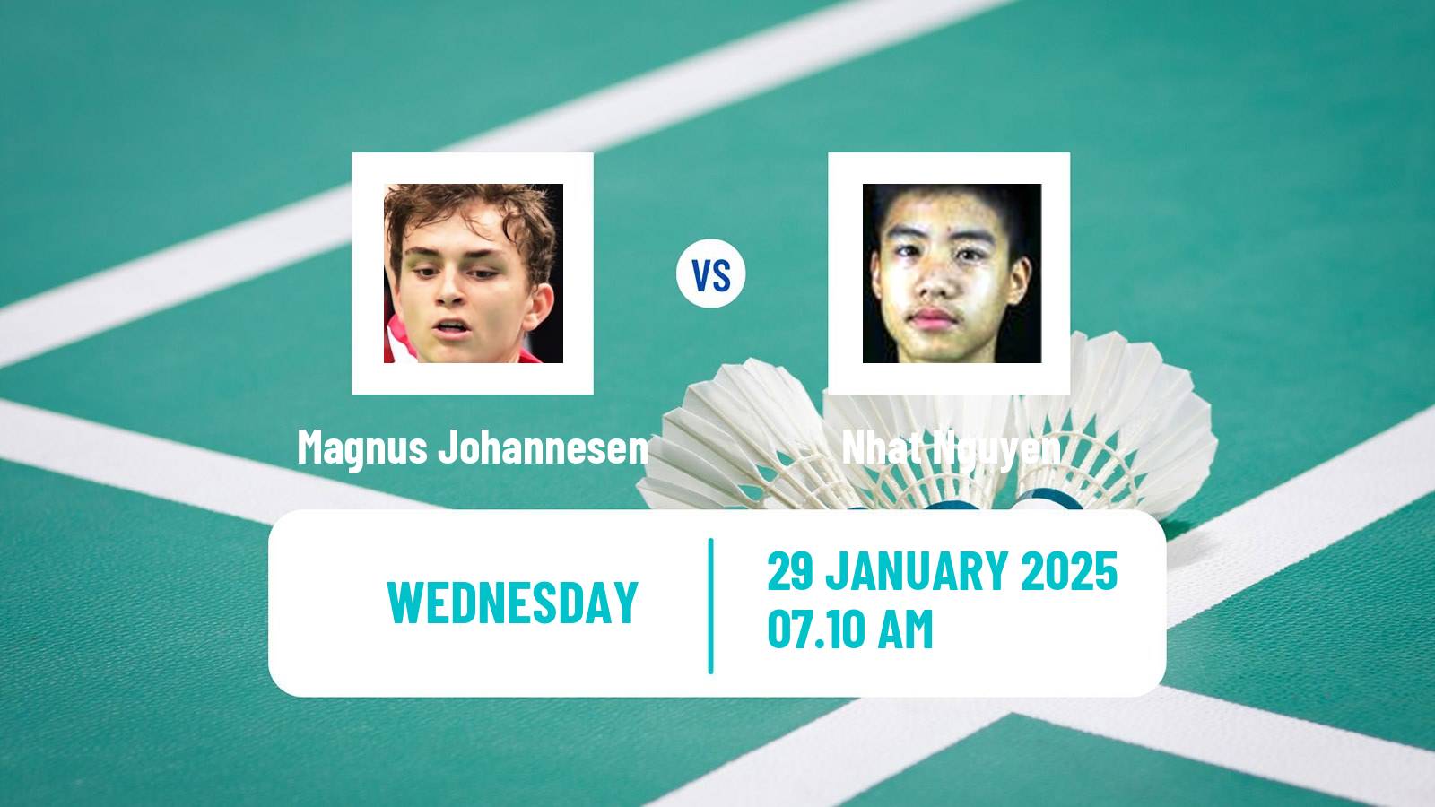 Badminton BWF World Tour Thailand Masters Men Magnus Johannesen - Nhat Nguyen