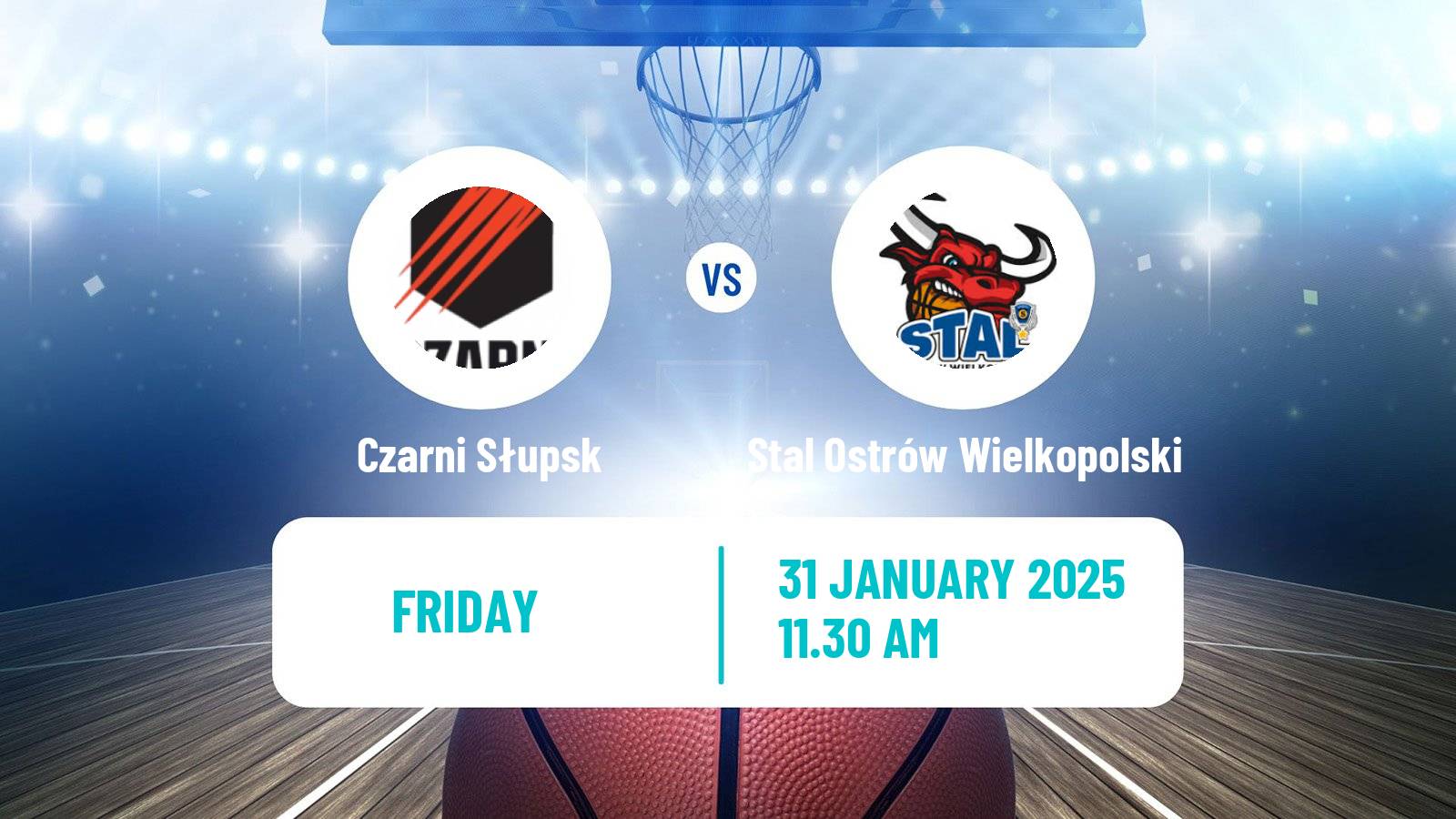 Basketball Polish Basket Liga Czarni Słupsk - Stal Ostrów Wielkopolski