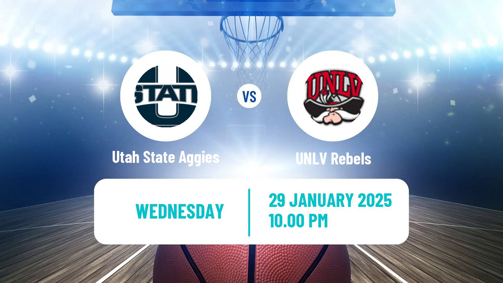 Basketball NCAA College Basketball Utah State Aggies - UNLV Rebels