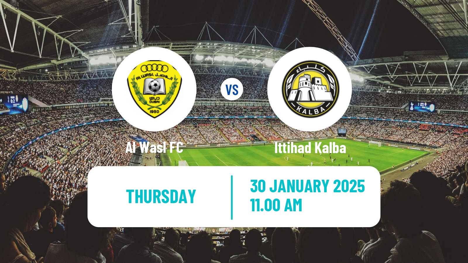 Soccer UAE Football League Al Wasl - Ittihad Kalba