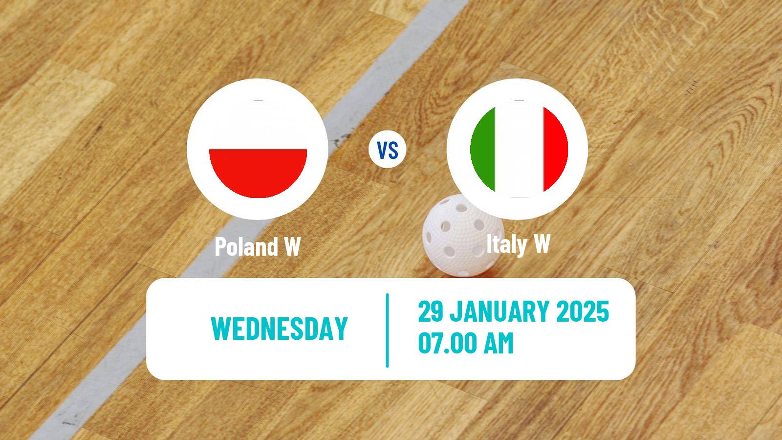 Floorball World Championship Floorball Women Poland W - Italy W