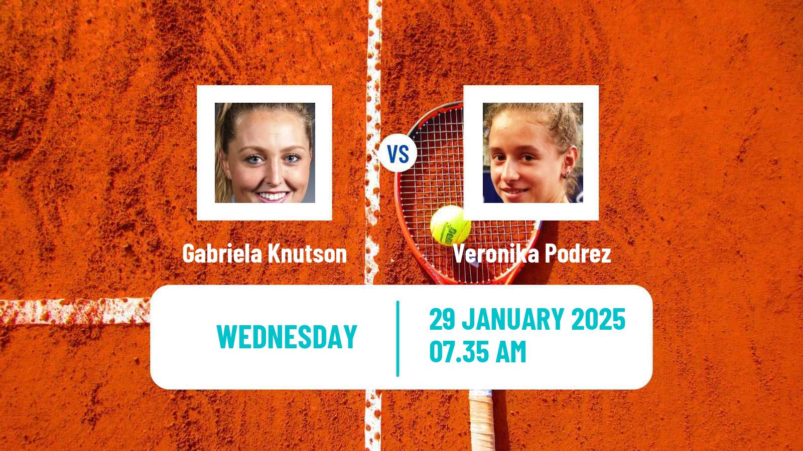 Tennis ITF W75 Andrezieux Boutheon Women Gabriela Knutson - Veronika Podrez