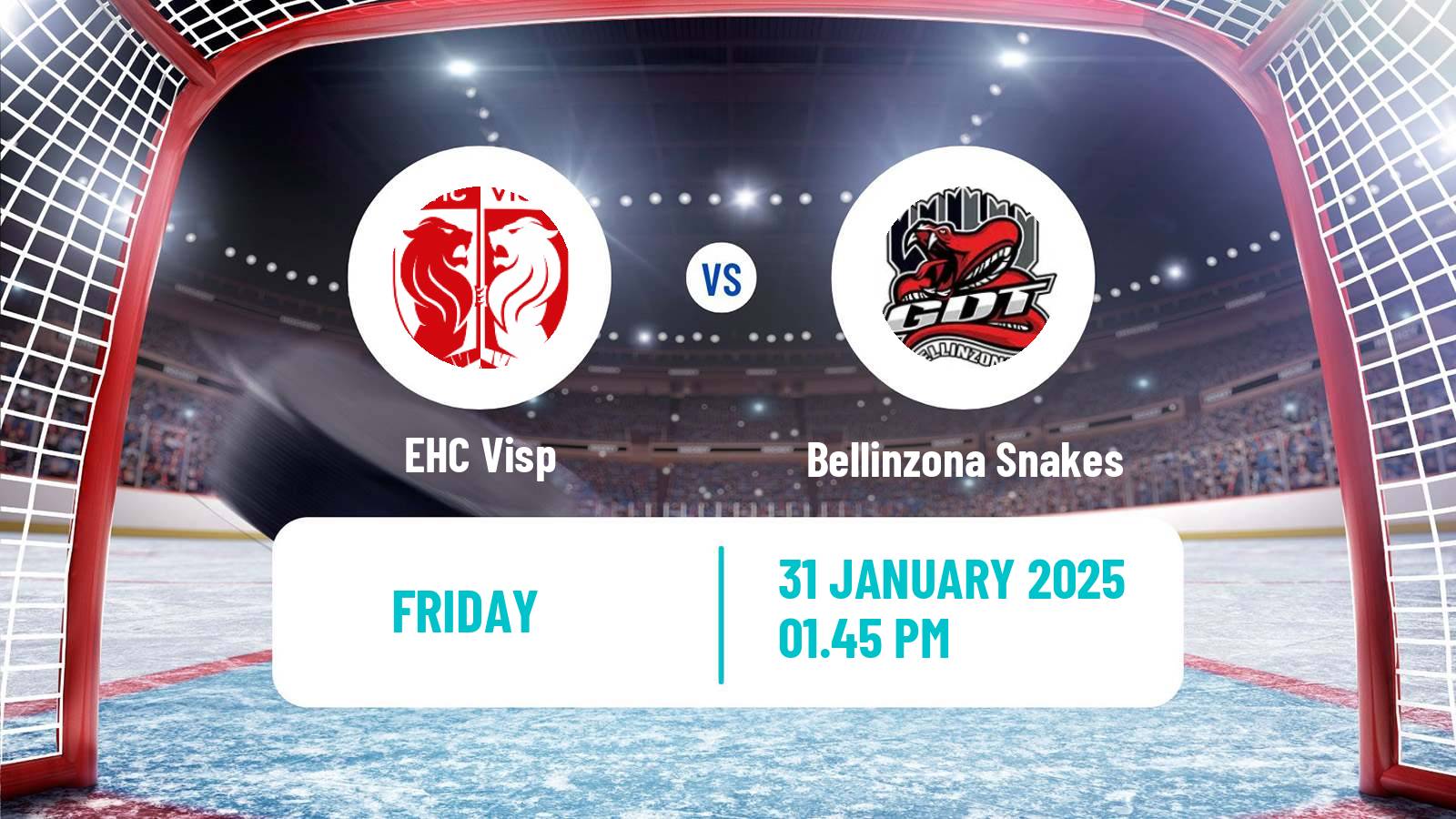 Hockey Swiss League Hockey Visp - Bellinzona Snakes