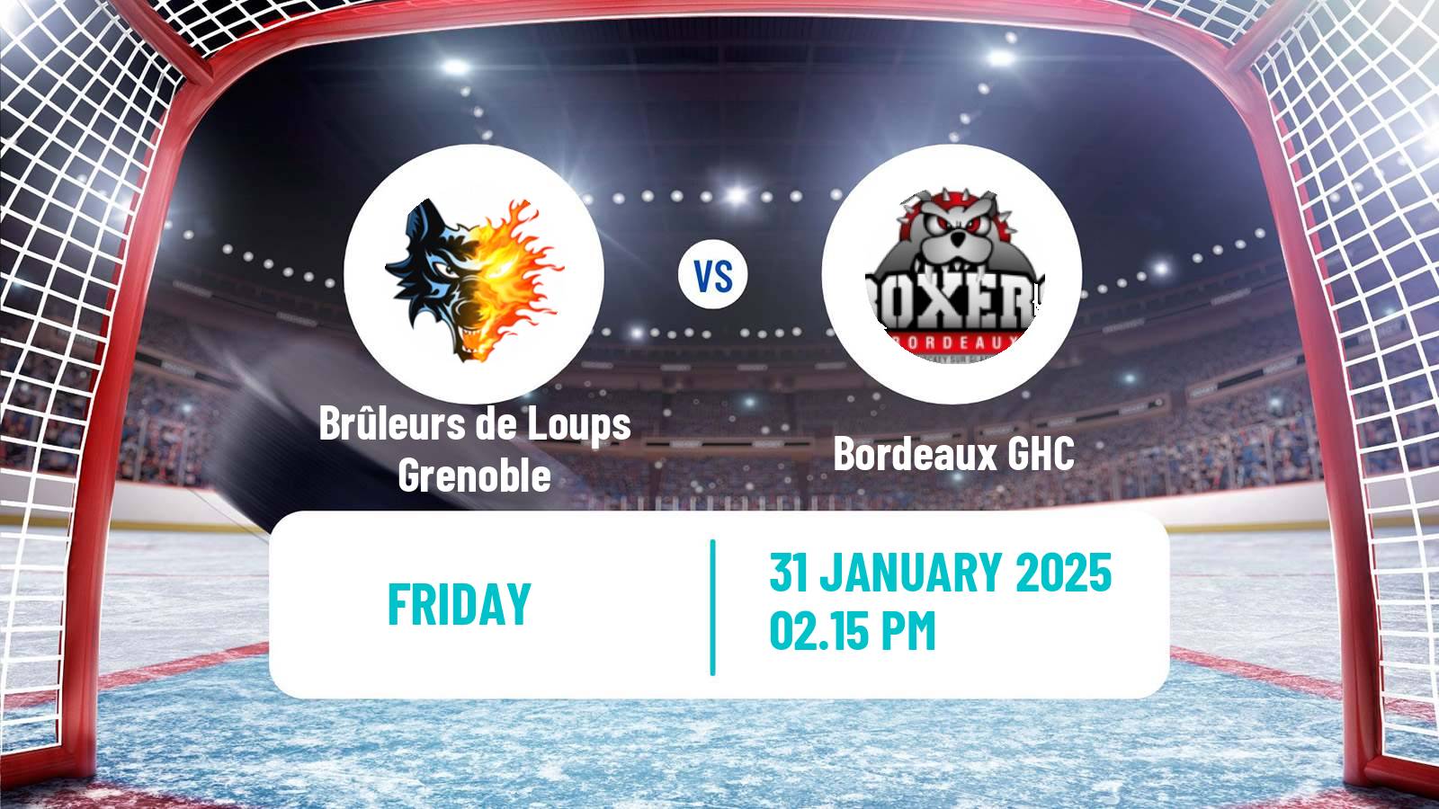 Hockey French Ligue Magnus Brûleurs de Loups Grenoble - Bordeaux