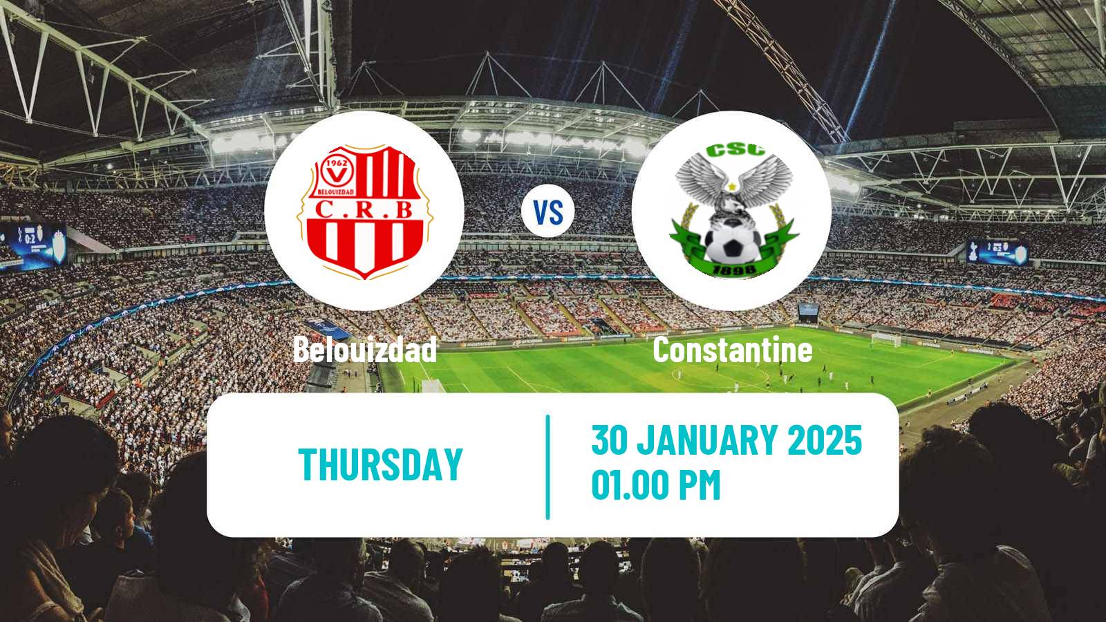 Soccer Algerian Ligue 1 Belouizdad - Constantine