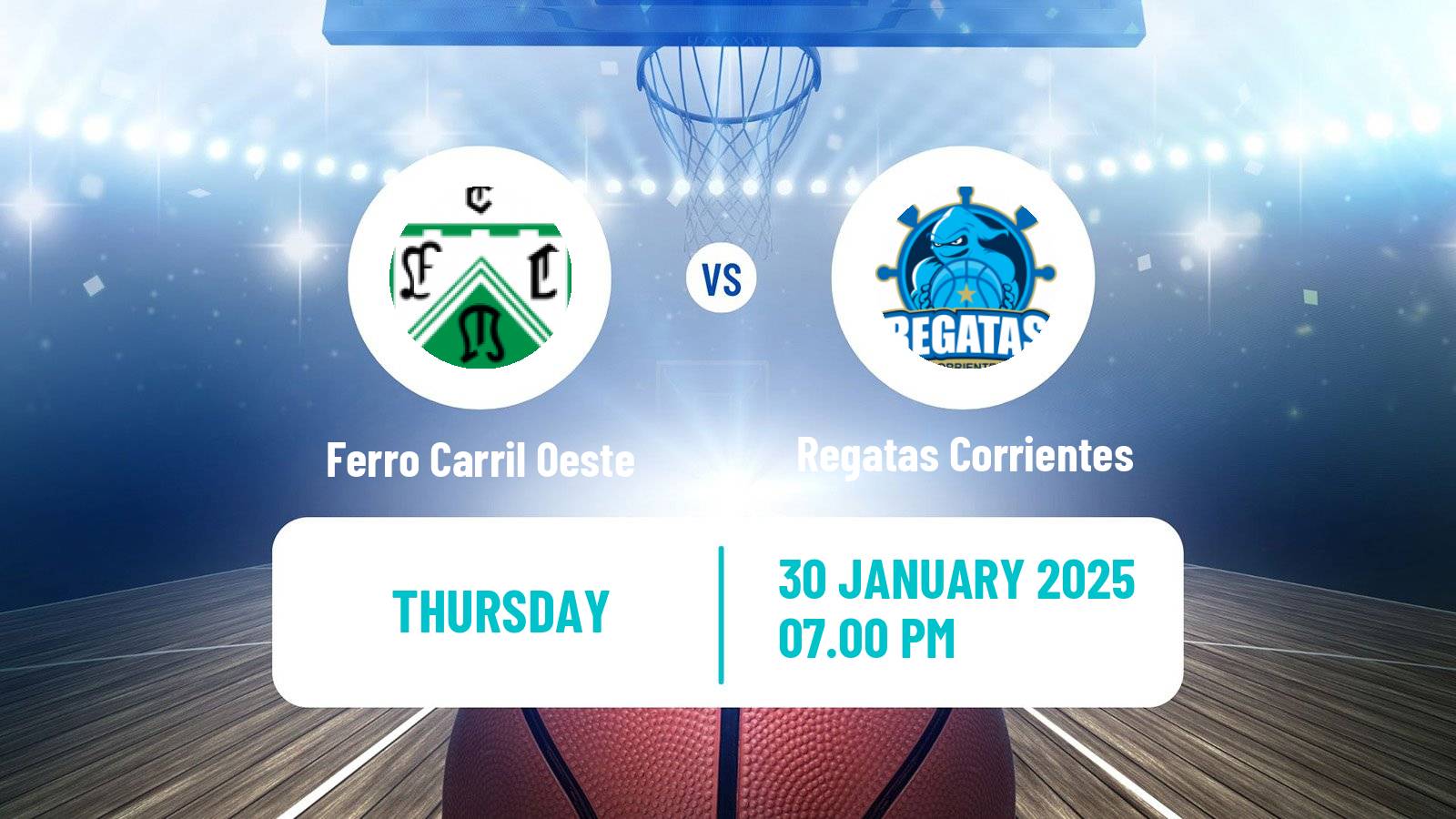 Basketball Argentinian LNB Ferro Carril Oeste - Regatas Corrientes